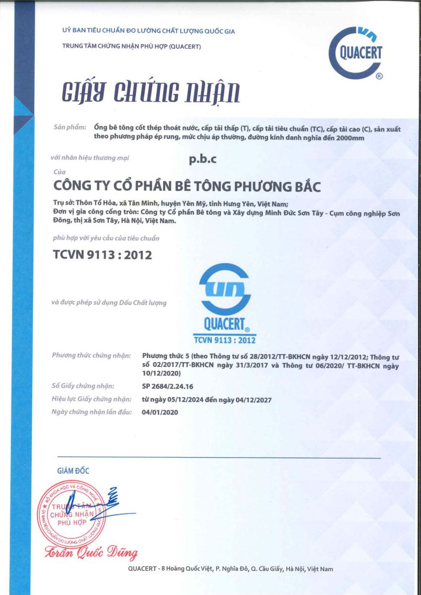 Tiêu chuẩn 9113 2012
